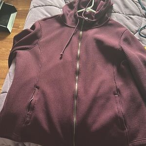 Time and tru Maroon Zip up jacket